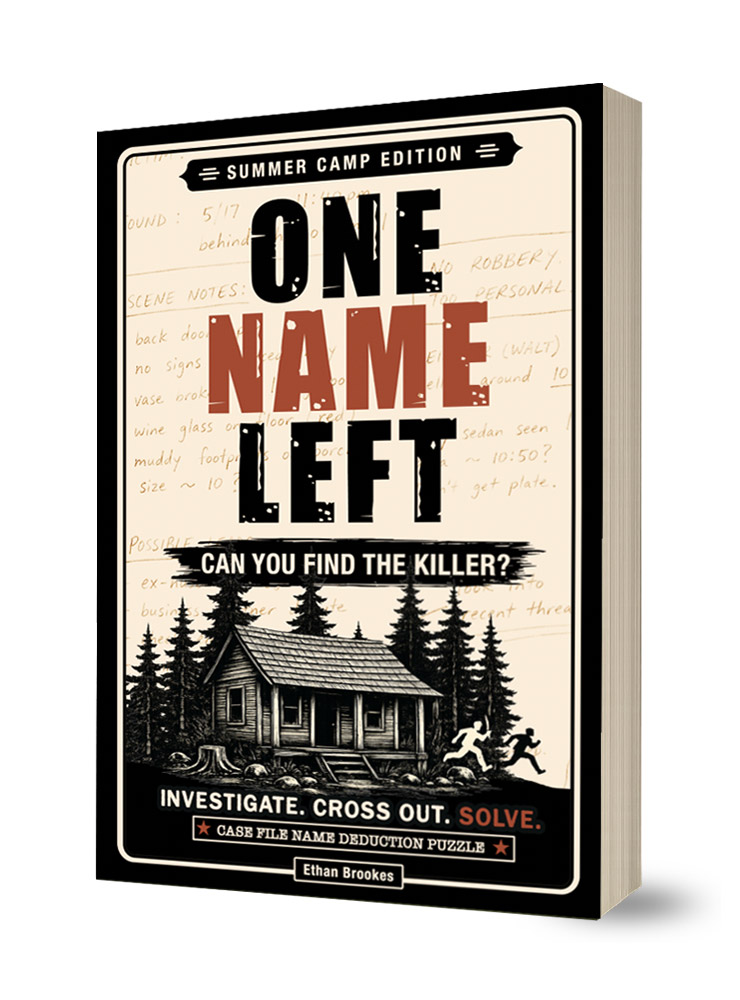 onl name deduction murder mystery logic puzzle summer camp home revised